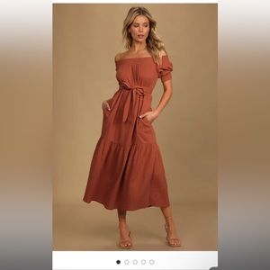 Off the shoulder dress